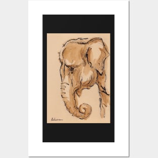 Elephant Watercolor Painting #3 Posters and Art